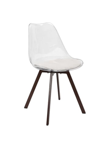 The Concept Factory Stuhl in Transparent/ Creme/ Braun