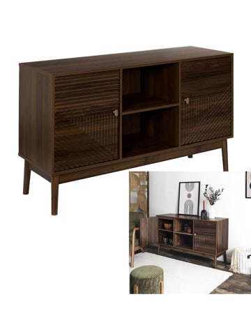 THE HOME DECO FACTORY Kommode "Tiffany" in Braun - (B)120 x (H)70 x (T)40 cm