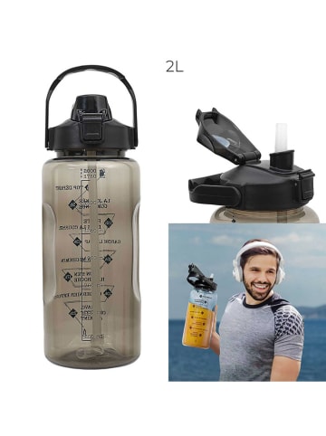 The Concept Factory Trinkflasche in Schwarz - 2 l