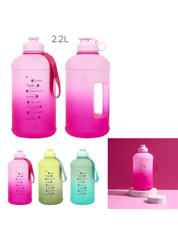 The Concept Factory Trinkflasche in Türkis/ Pink/ Grün - 2,2 l (Überraschungsprodukt)