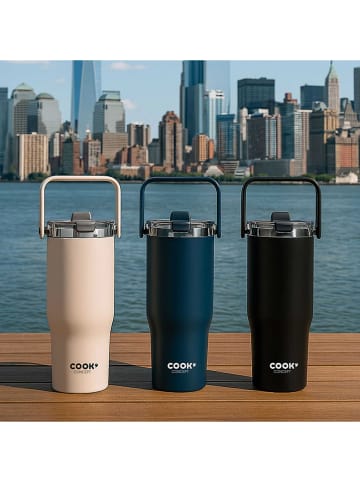 The Concept Factory Thermobecher in Dunkelblau/ Schwarz/ Beige - 900 ml (Überraschungsprodukt)