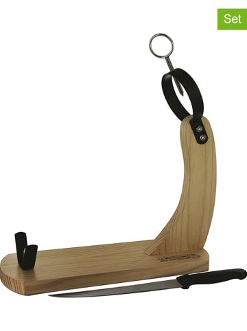 COOK CONCEPT 2-delige set: hamhouder met mes