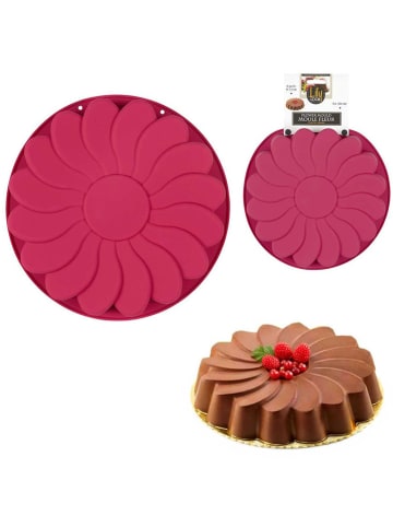 COOK CONCEPT Silikonowa forma w kolorze różowym do pieczenia - Ø 22,5 cm