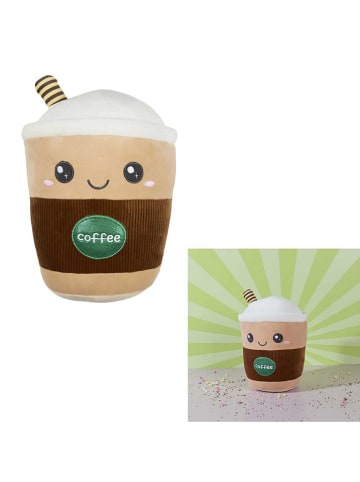 The Home Deco Kids Maskotka "Kawaii Cafe" w kolorze biało-beżowo-ciemnobrązowym - 0+