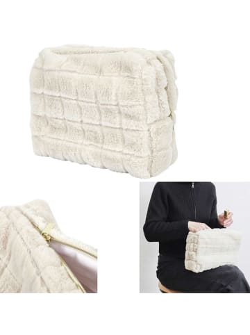 The Concept Factory Kosmetiktasche in Creme - (B)18 x (H)11 cm