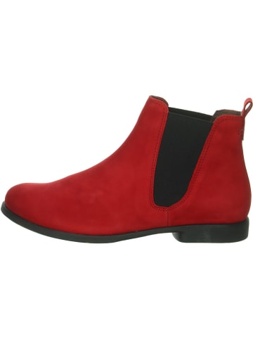 Think! Leder-Chelsea-Boots in Rot