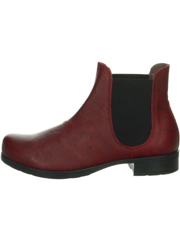 Think! Leder-Chelsea-Boots  in Rot