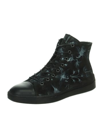 Think! Leder-Sneakers in Schwarz