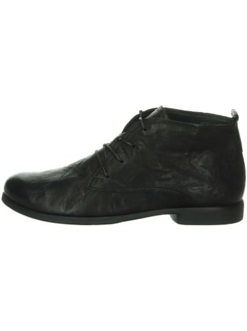 Think! Leder-Schnürschuhe in Schwarz