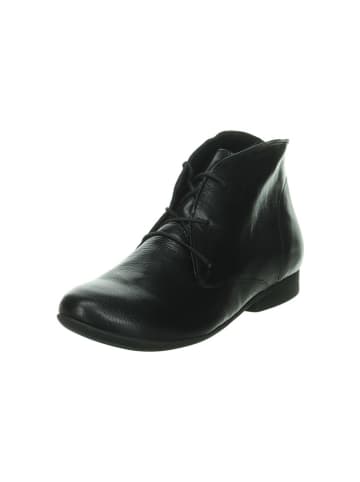 Think! Leder-Schnürschuhe in Schwarz