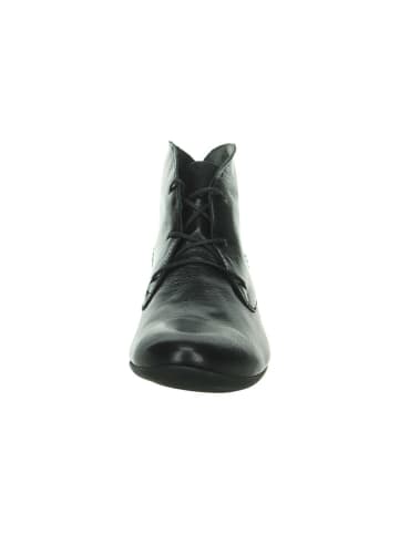 Think! Leder-Schnürschuhe in Schwarz