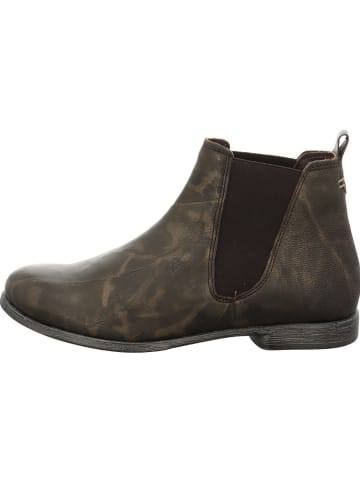 Think! Leder-Chelsea-Boots in Braun