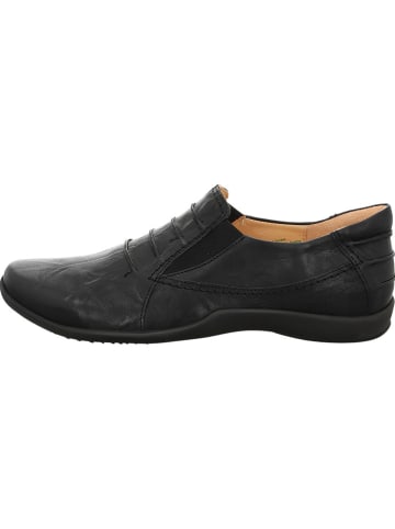 Think! Leder-Slipper in Schwarz