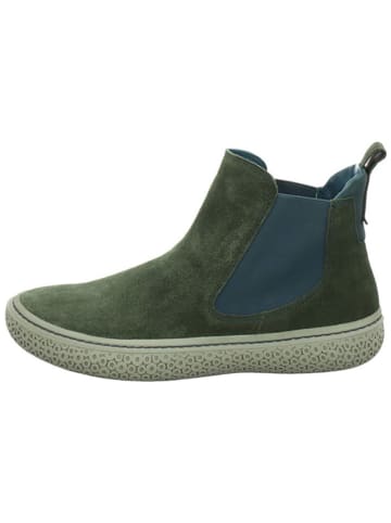 Think! Leder-Chelsea-Boots "Tjub" in Grün