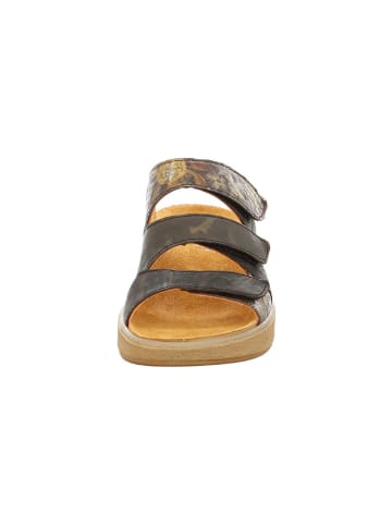Think! Leren slippers bruin
