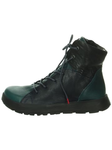 Think! Leder-Boots in Türkis