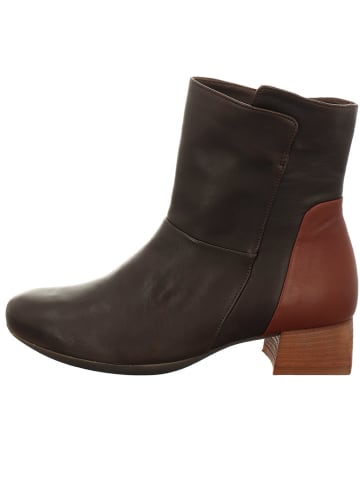 Think! Leder-Stiefeletten in Braun
