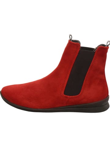 Think! Leder-Chelsea-Boots in Rot