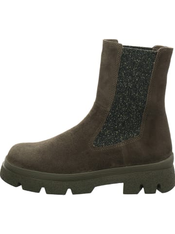 Think! Leder-Chelsea-Boots in Braun