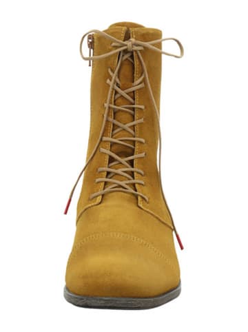 Think! Leder-Stiefeletten "Agrat" in Hellbraun