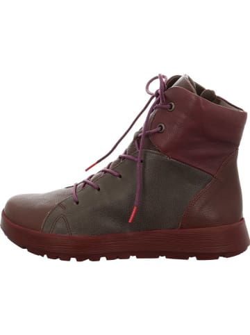 Think! Leder-Boots in Braun/ Rot/ Grün