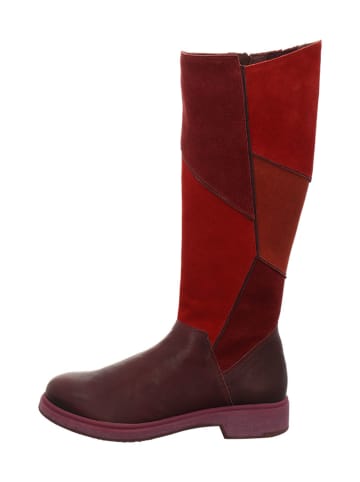 Think! Leder-Stiefel in Rot