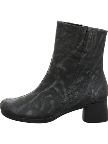 Think! Leder-Stiefeletten in Schwarz