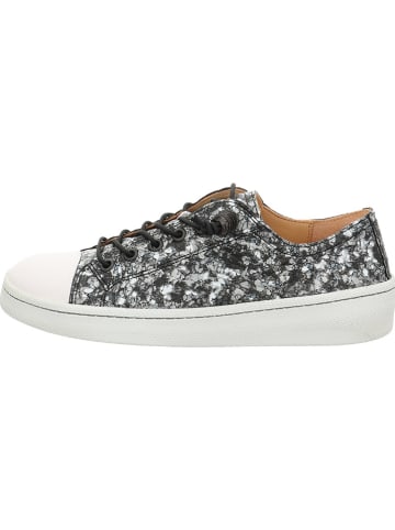 Think! Skórzane sneakersy w kolorze biało-czarnym