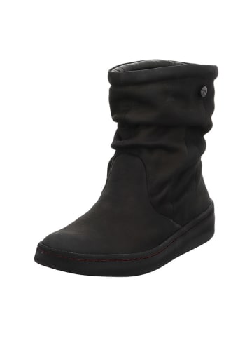 Think! Skórzane botki w kolorze czarnym