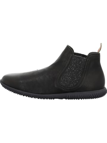 Think! Leder-Chelsea-Boots in Schwarz