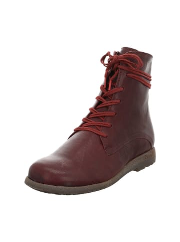 Think! Skórzane botki w kolorze czerwonym