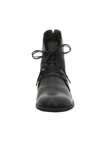 Think! Leder-Schnürschuhe in Schwarz