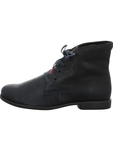 Think! Leder-Schnürschuhe in Dunkelblau
