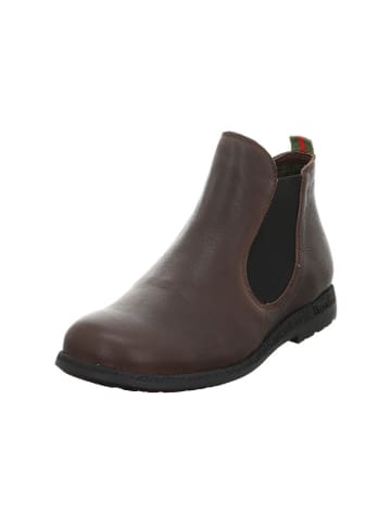 Think! Leder-Chelsea-Boots in Braun