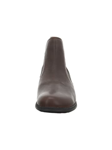 Think! Leder-Chelsea-Boots in Braun