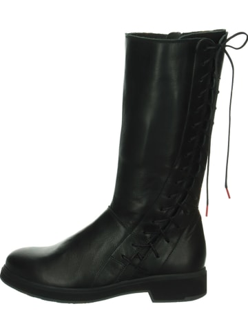 Think! Leren laarzen zwart