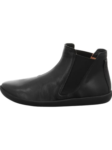 Think! Leder-Chelsea-Boots in Schwarz