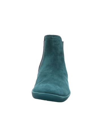 Think! Leder-Chelsea-Boots in Türkis