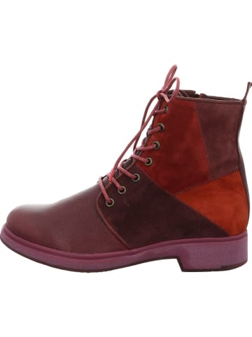 Think! Leder-Boots in Rot/ Lila