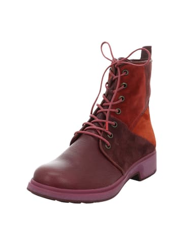 Think! Leder-Boots in Rot/ Lila