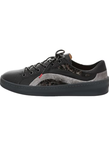 Think! Leder-Sneakers in Schwarz