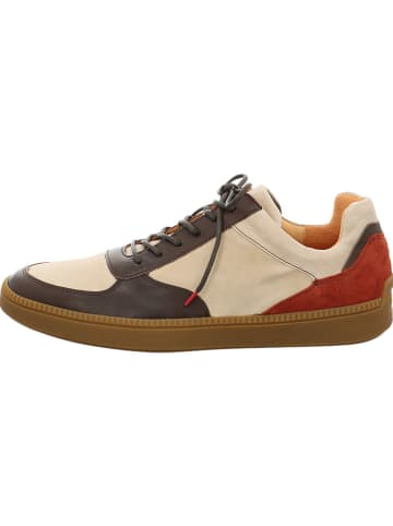 Think! Skórzane sneakersy w kolorze beżowo-brązowym