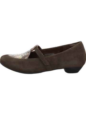 Think! Leder-Ballerinas in Braun
