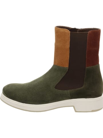 Think! Leder-Boots in Khaki/ Hellbraun