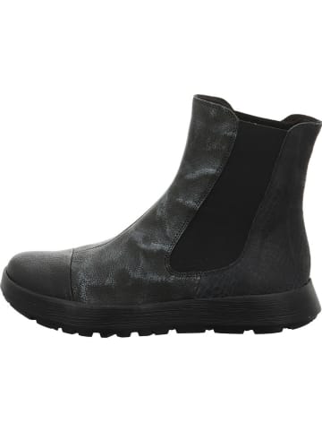 Think! Leder-Chelsea-Boots in Schwarz