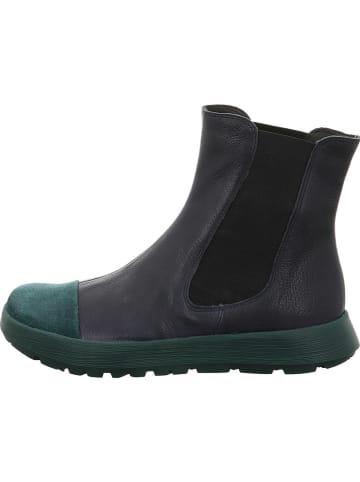 Think! Leder-Chelsea-Boots in Dunkelblau
