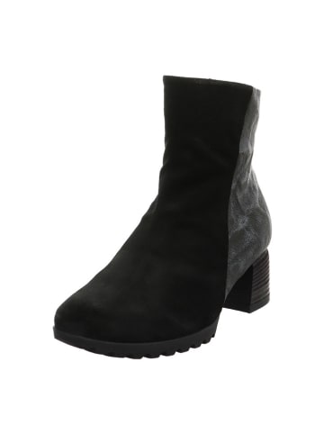 Think! Leder-Stiefeletten in Schwarz