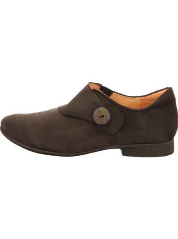 Think! Leder-Slipper in Braun