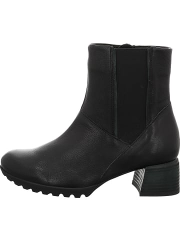 Think! Skórzane botki w kolorze czarnym