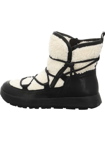 Think! Leder-Winterstiefel in Weiß/ Schwarz